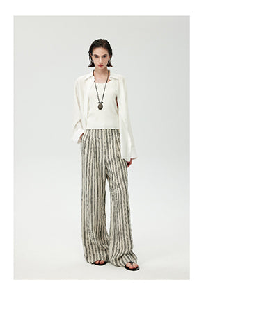 CHENE YI Linen Sun Protection Shirt and Shorts Set
