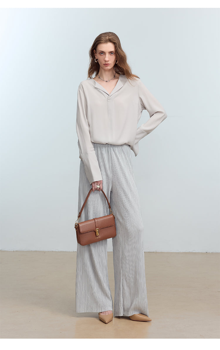 CHENE YI Miyake Pleated Long Pants