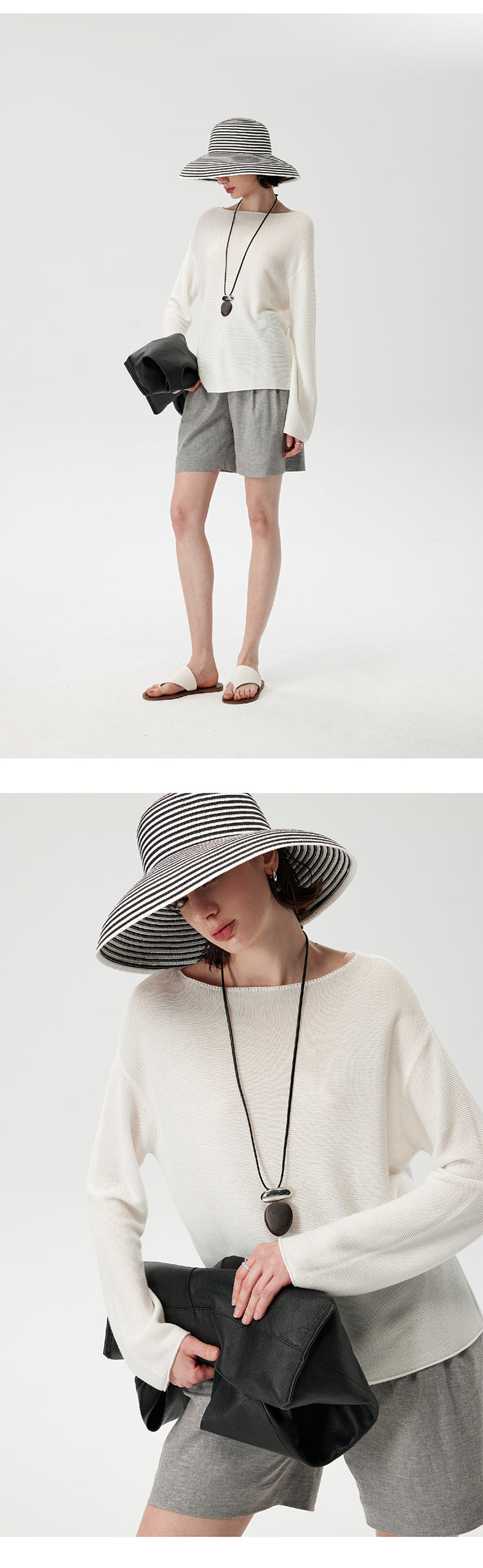 CHENE YI Hemp Shirt and Shorts Set