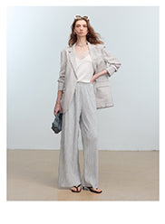 CHENE YI Miyake Pleated Long Pants