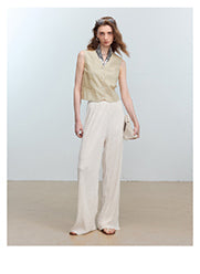 CHENE YI Miyake Pleated Long Pants