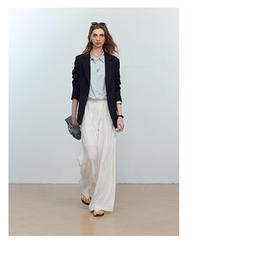 CHENE YI Long dress pants with three pleats
