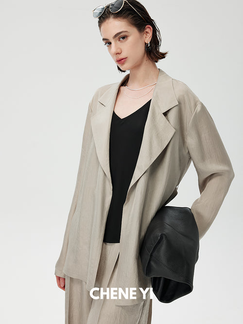 CHENE YI Vest and long pants set