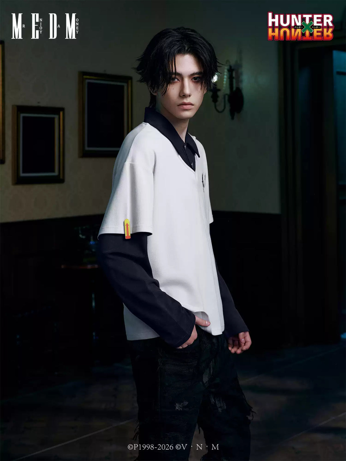 MEDM × Hunter Long-sleeve Polo shirt
