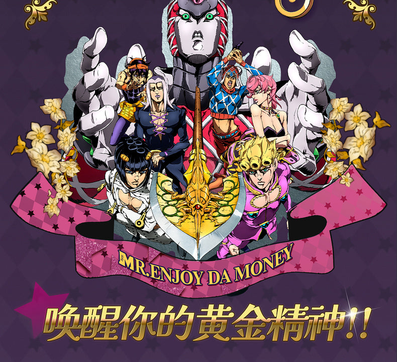 MEDM×JOJO's Bizarre Adventure Golden Wind Red and blue T-shirt