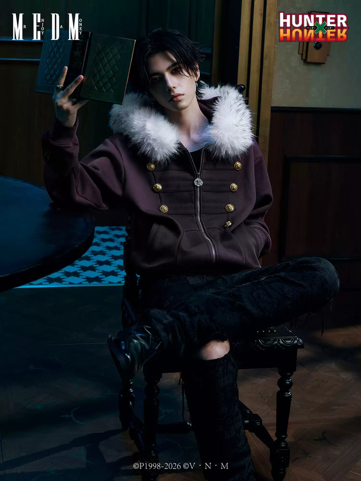 MEDM × Hunter  Zip-up hooded jacket