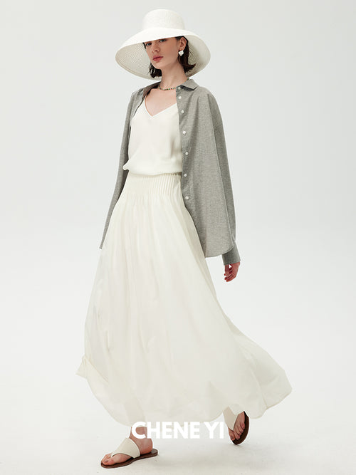CHENE YI Hemp Shirt and Shorts Set