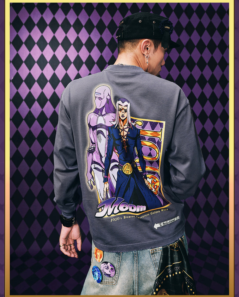 MEDM×JOJO's Bizarre Adventure Golden Wind Character Graffiti T-Shirt