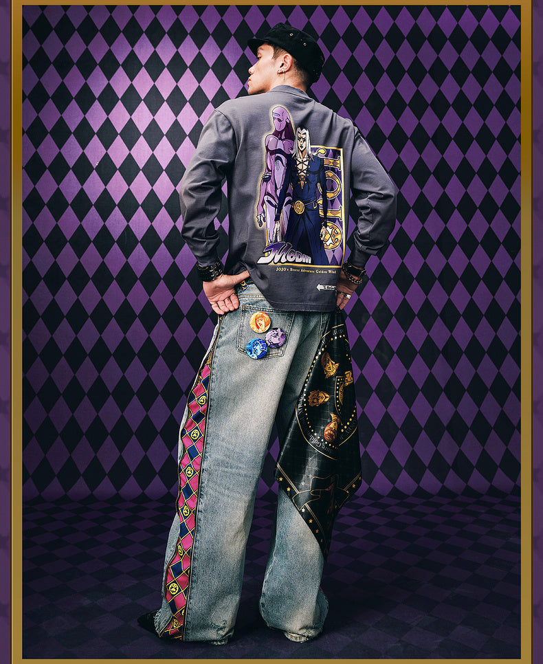 MEDM×JOJO's Bizarre Adventure Golden Wind Character Graffiti T-Shirt