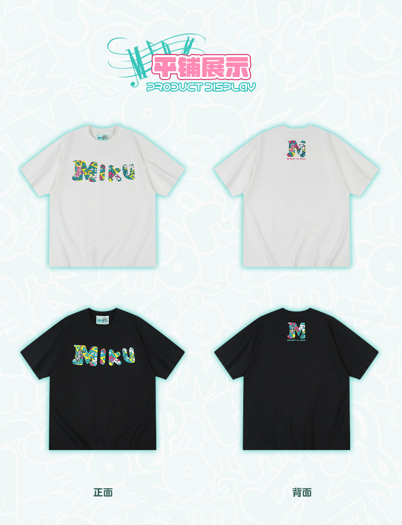 MEDM×Hatsune Miku Letter T-Shirts
