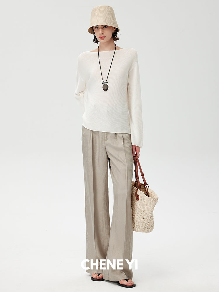 CHENE YI Vest and long pants set