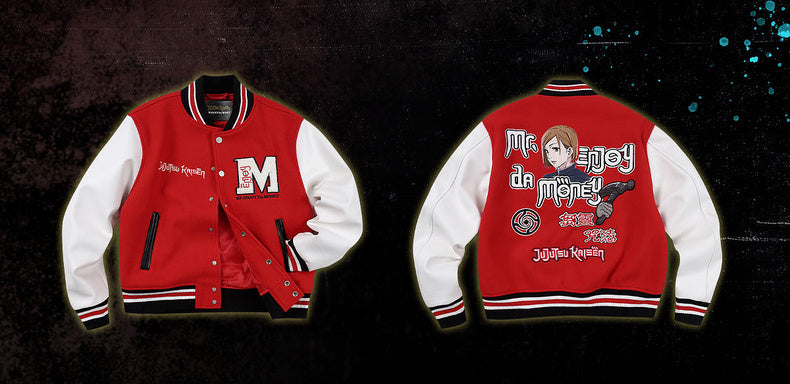 MEDM×Jujutsu Kaisen Anime Character Baseball Jacket