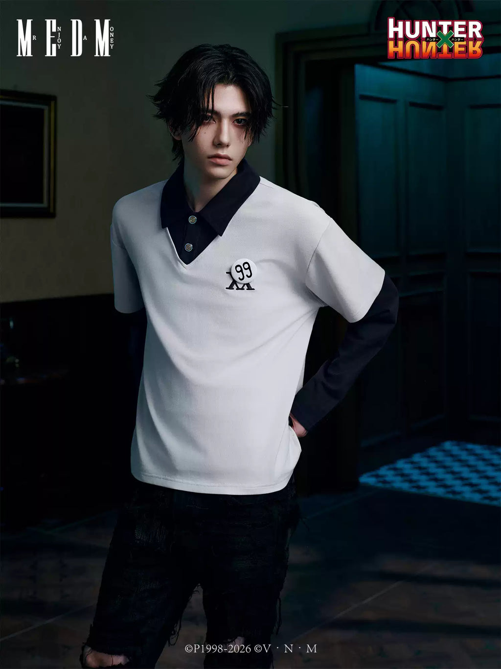 MEDM × Hunter Long-sleeve Polo shirt