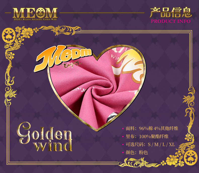 MEDM×JOJO's Bizarre Adventure Golden Wind Pink jacket