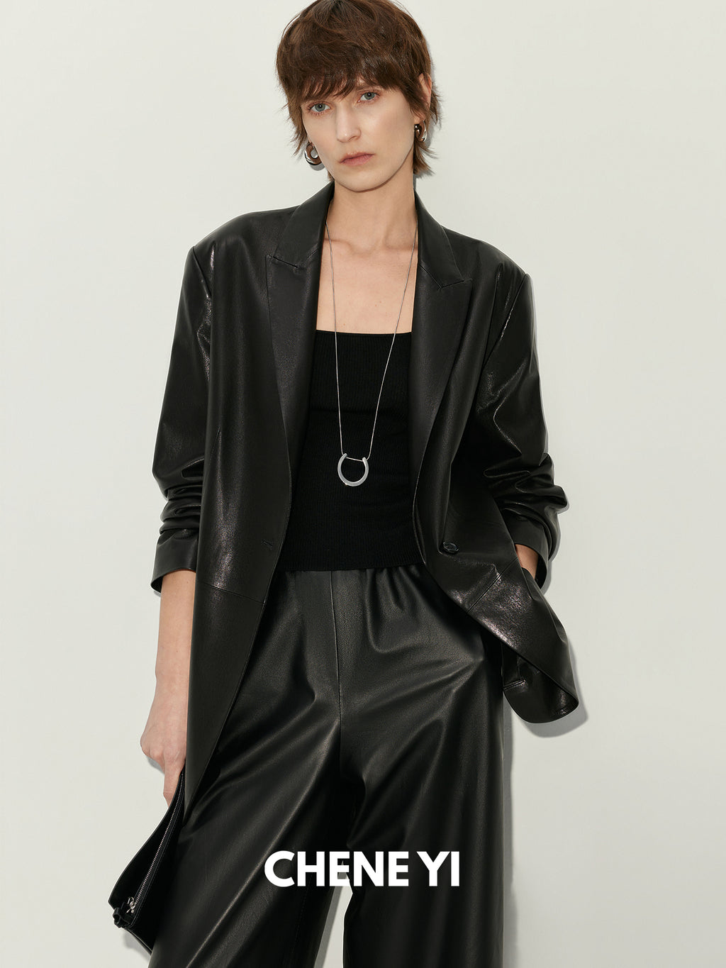CHENE YI Tencel Cashmere U-shaped Vest