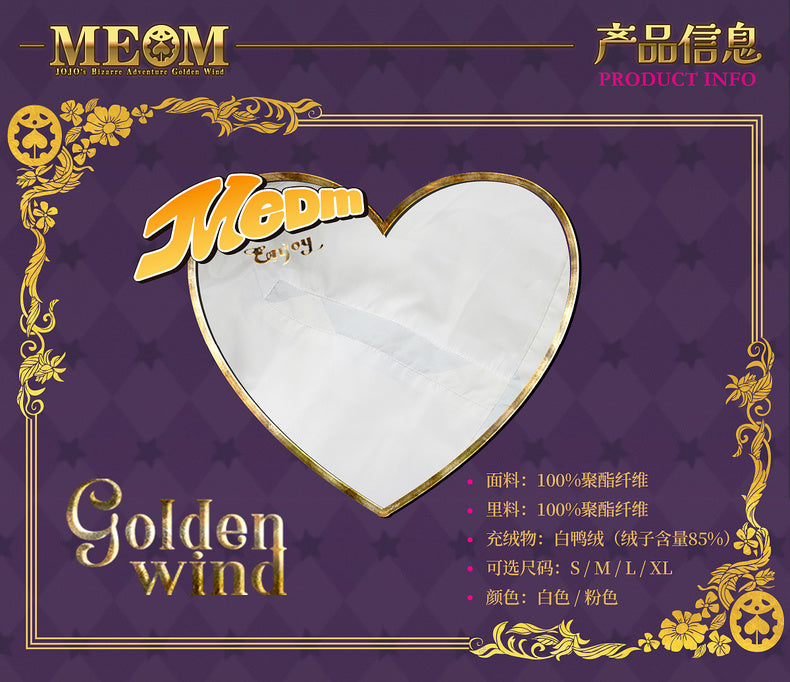 MEDM×JOJO's Bizarre Adventure Golden Wind down coat