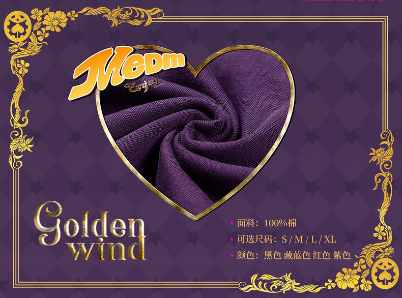 MEDM×JOJO's Bizarre Adventure Golden Wind T-shirt