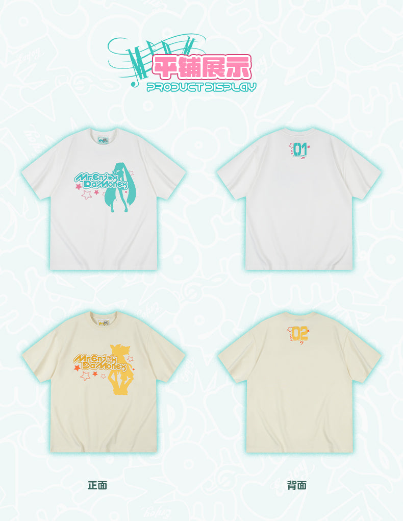 MEDM×Hatsune Miku Silhouette T-Shirts