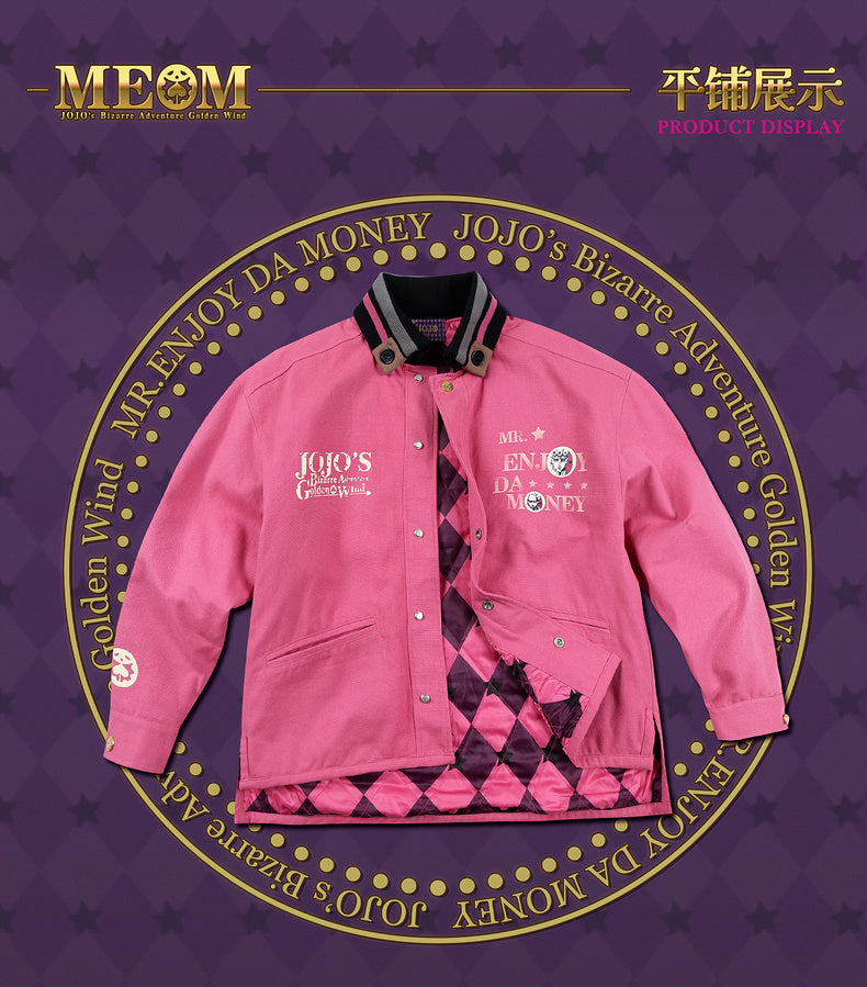 MEDM×JOJO's Bizarre Adventure Golden Wind Pink jacket