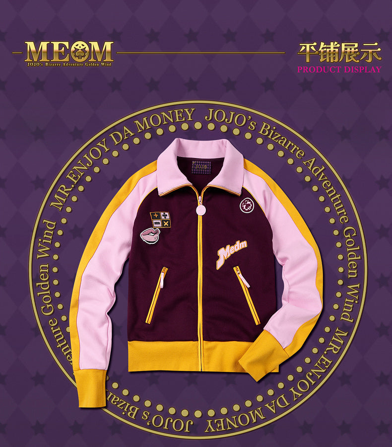 MEDM×JOJO's Bizarre Adventure Golden Wind Color-blocking set top