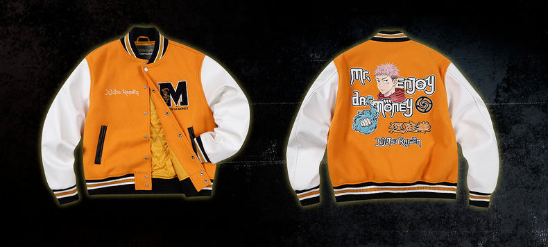 MEDM×Jujutsu Kaisen Anime Character Baseball Jacket