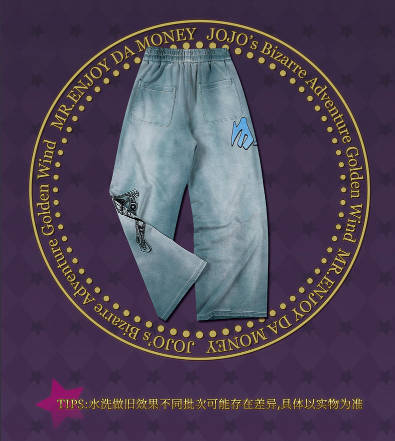 MEDM×JOJO's Bizarre Adventure Golden Wind sweatpants