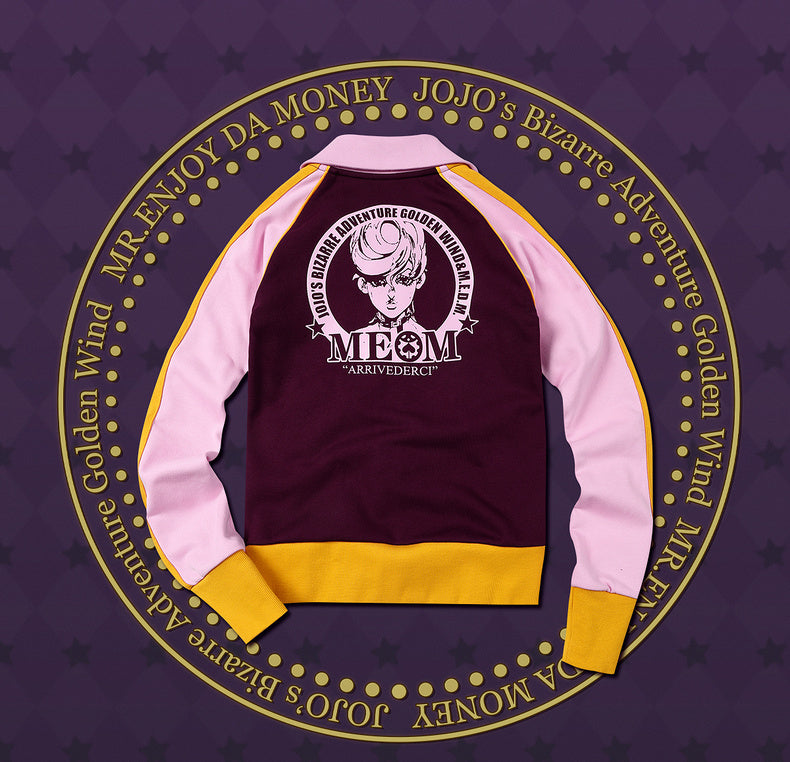 MEDM×JOJO's Bizarre Adventure Golden Wind Color-blocking set top