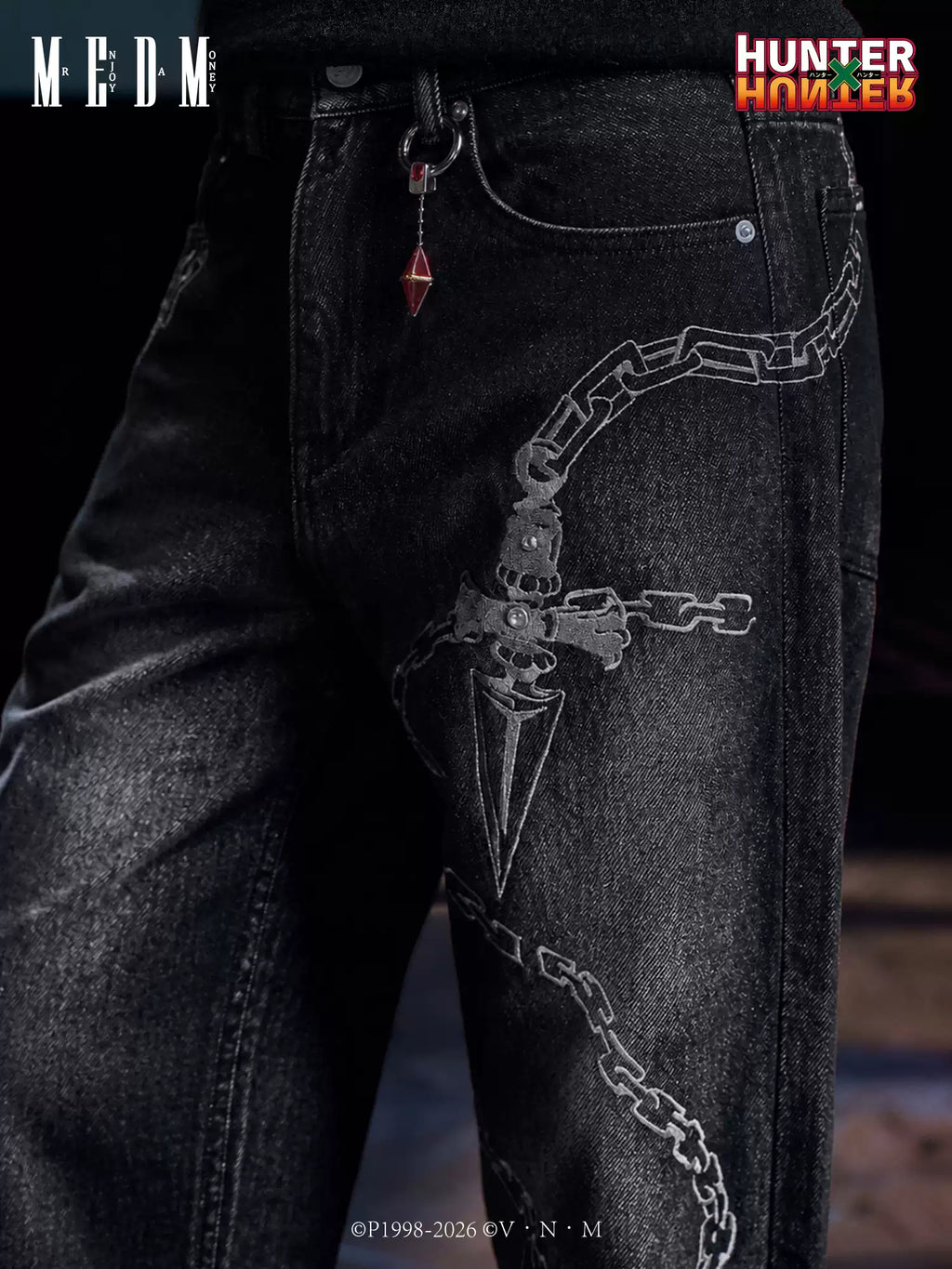 MEDM× Hunter Washed jeans