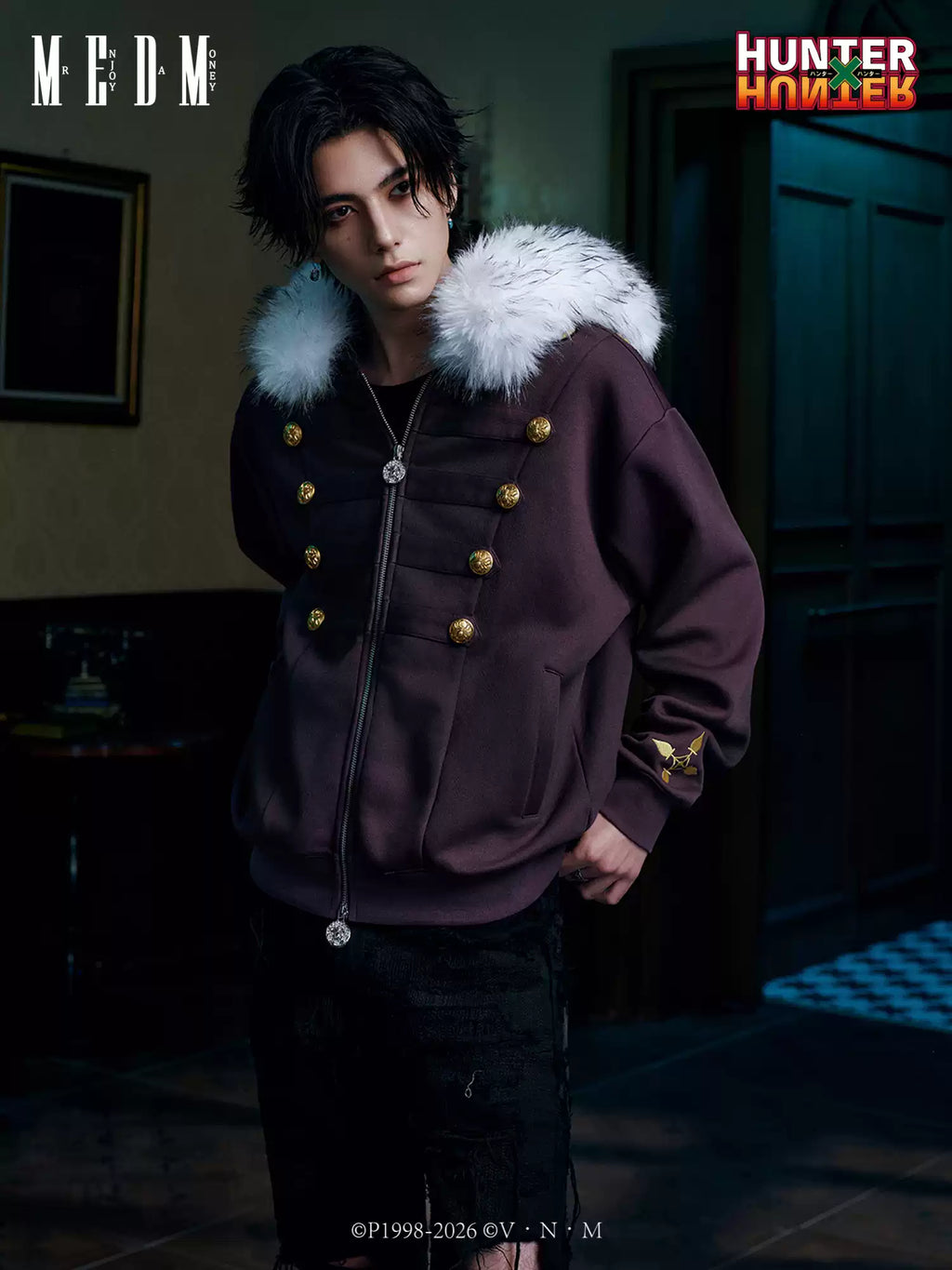 MEDM × Hunter  Zip-up hooded jacket