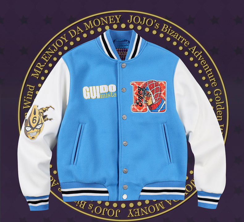 MEDM×JOJO's Bizarre Adventure Golden Wind Baseball jacket