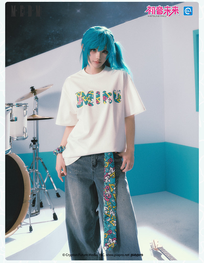 MEDM×Hatsune Miku Letter T-Shirts