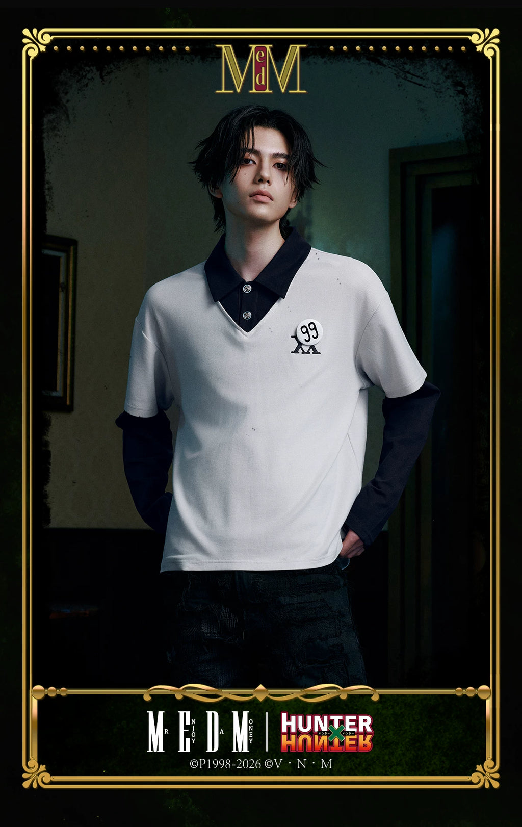 MEDM × Hunter Long-sleeve Polo shirt