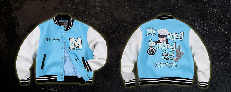 MEDM×Jujutsu Kaisen Anime Character Baseball Jacket