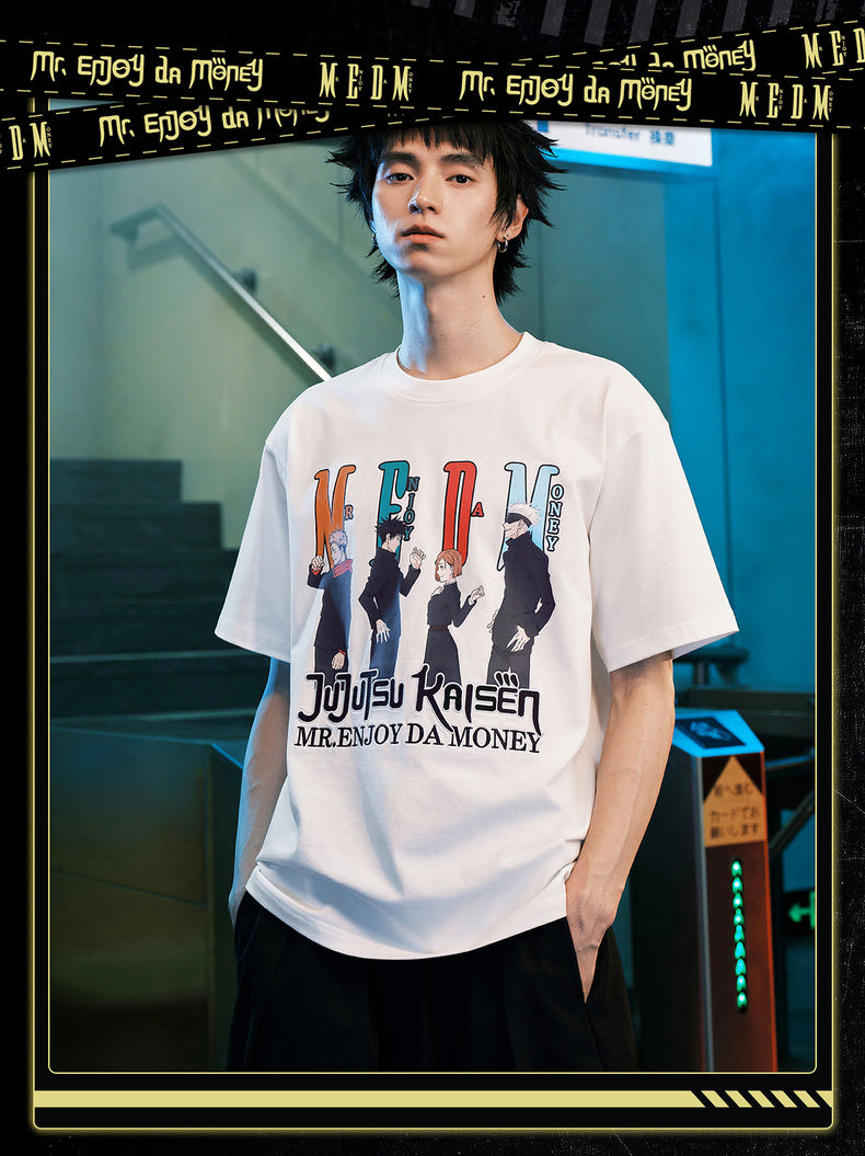 MEDM×Jujutsu Kaisen Multi-character anime print T-shirt