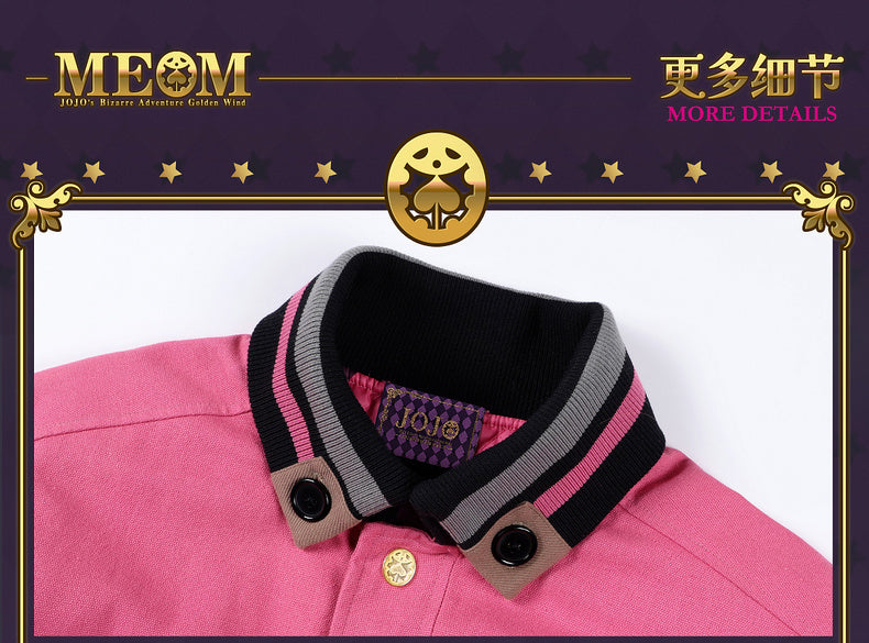 MEDM×JOJO's Bizarre Adventure Golden Wind Pink jacket