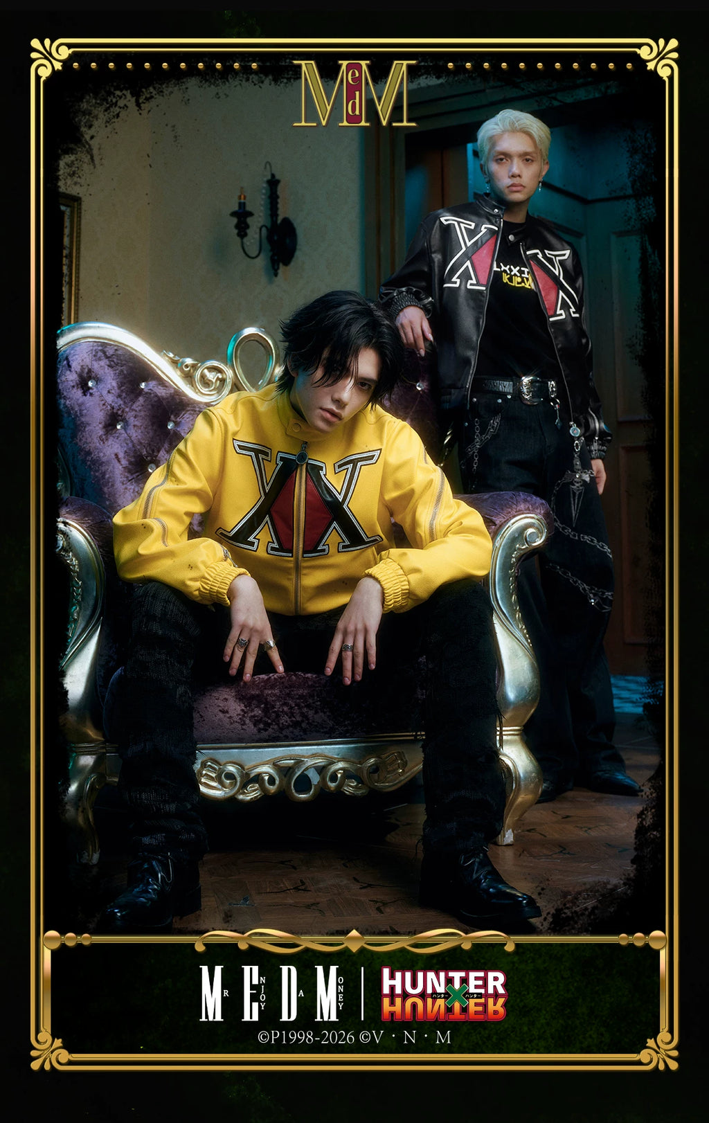 MEDM× Hunter PU leather jacket