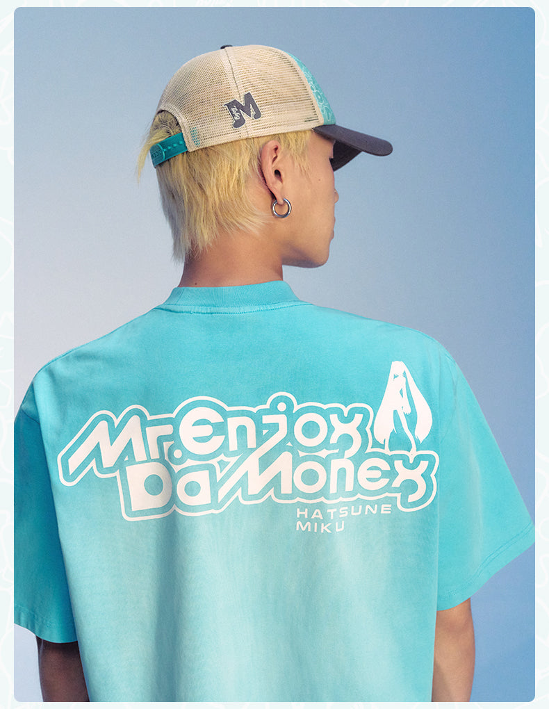 MEDM×Hatsune Miku Water-washed T-Shirts
