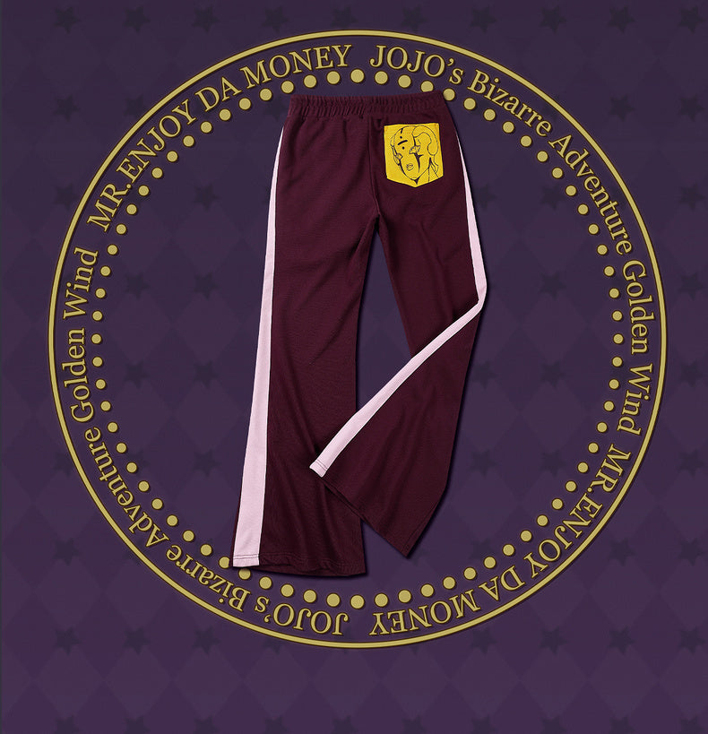 MEDM×JOJO's Bizarre Adventure Golden Wind Color-block suit pants