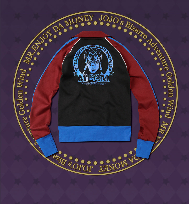 MEDM×JOJO's Bizarre Adventure Golden Wind Color-blocking set top