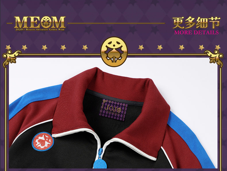 MEDM×JOJO's Bizarre Adventure Golden Wind Color-blocking set top