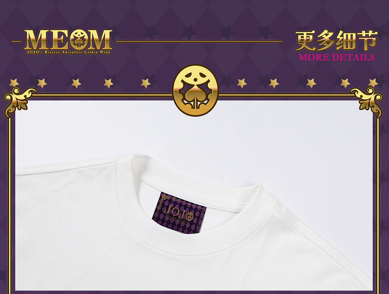 MEDM×JOJO's Bizarre Adventure Golden Wind Red and blue T-shirt
