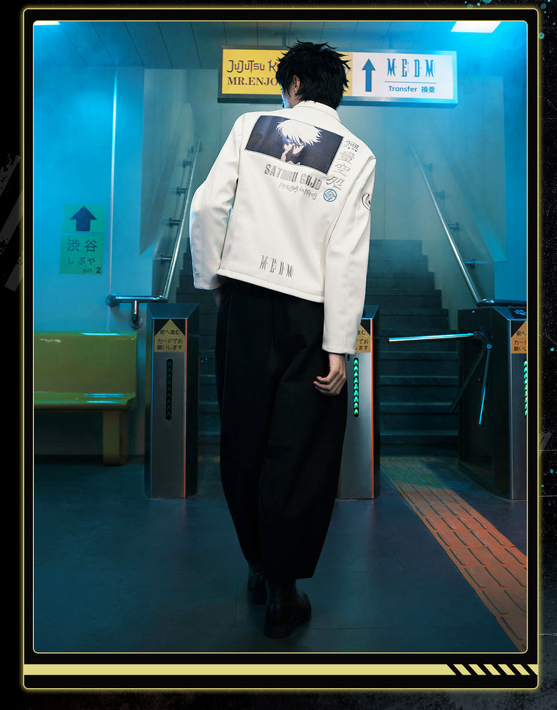 MEDM×Jujutsu Kaisen Satoru Gojo Leather jacket