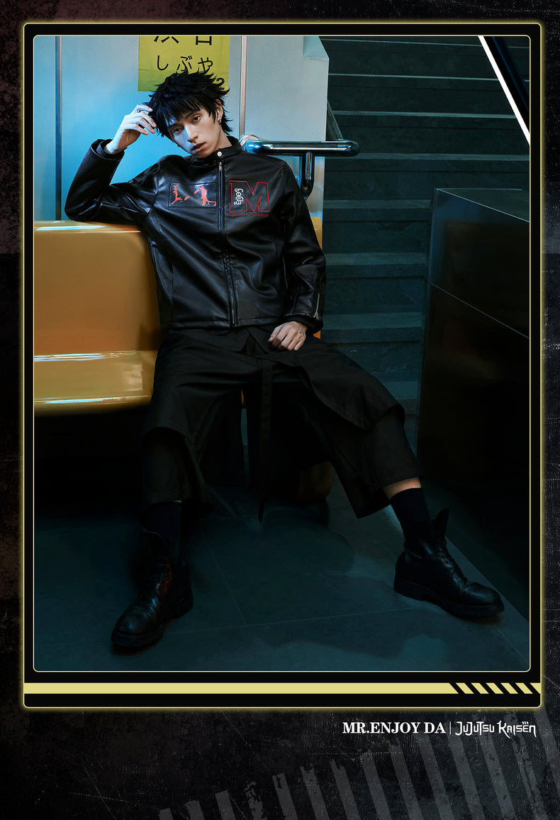 MEDM×Jujutsu Kaisen Ryomen Sukuna Leather jacket