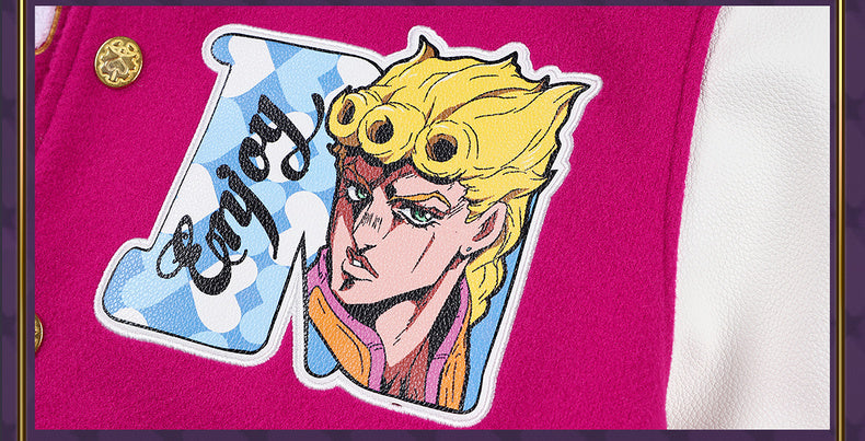 MEDM×JOJO's Bizarre Adventure Golden Wind Baseball jacket