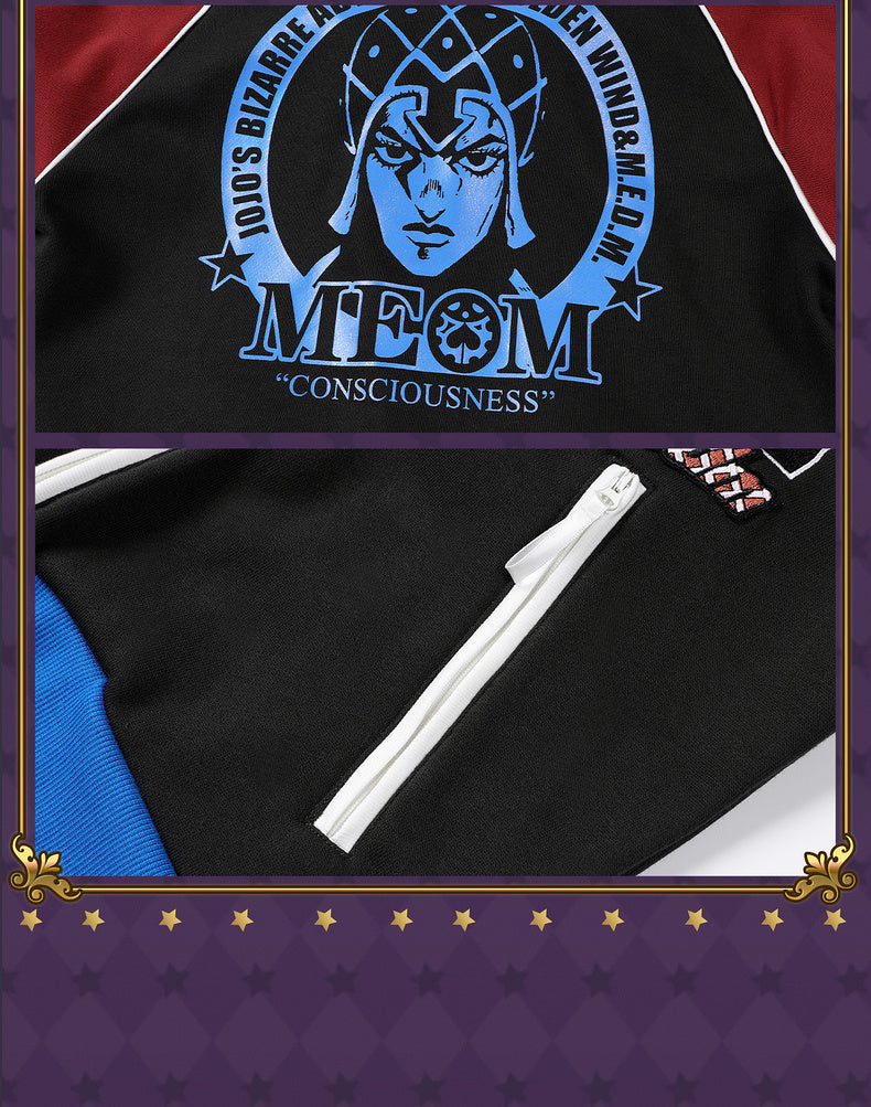 MEDM×JOJO's Bizarre Adventure Golden Wind Color-blocking set top