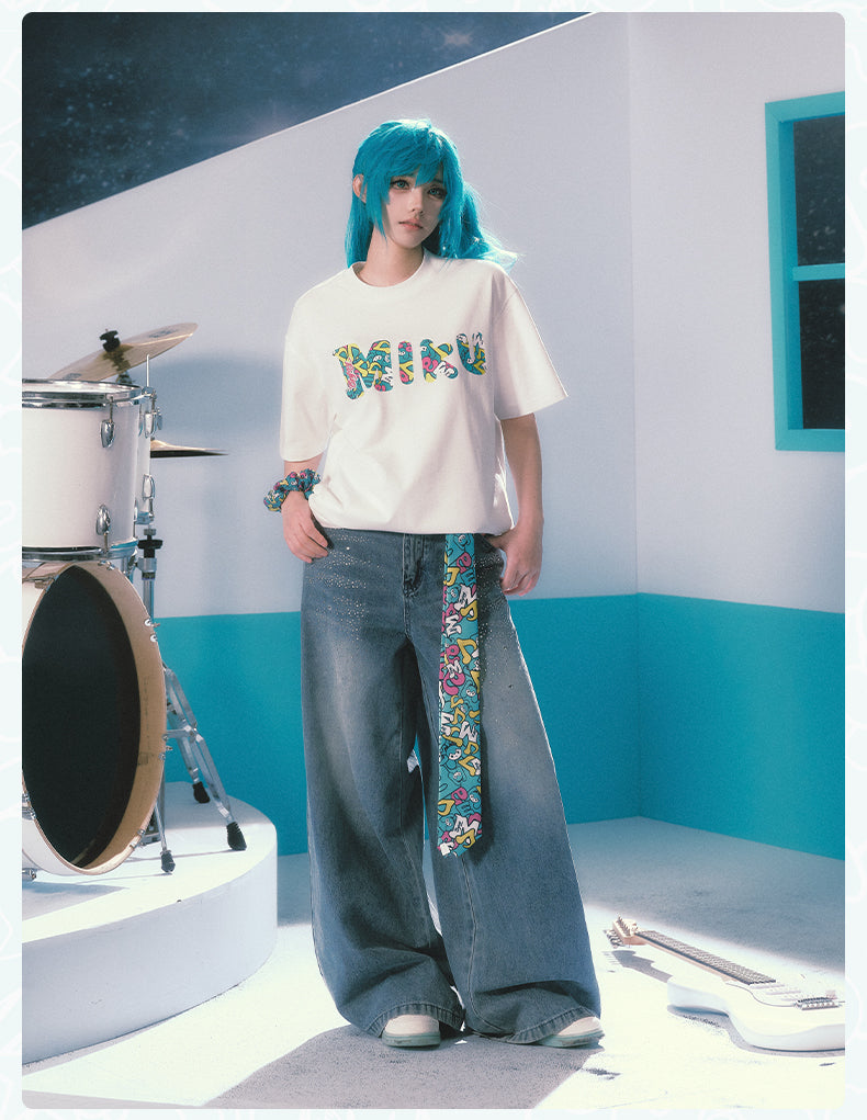 MEDM×Hatsune Miku Letter T-Shirts